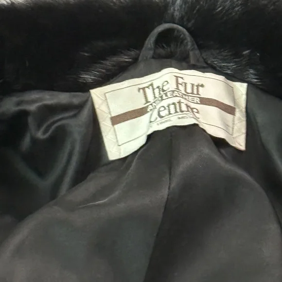 Vintage Full Length Black Ranch Mink Coat